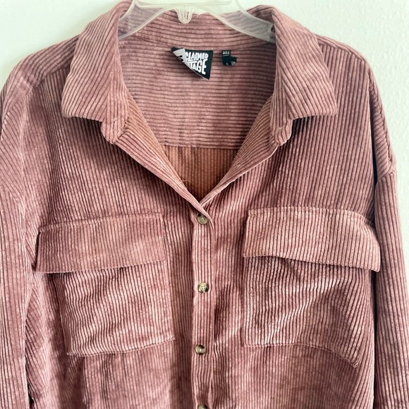RECLAIMED VINTAGE CORDUROY SHACKET - Picture 3 of 6